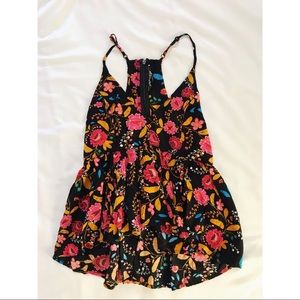 Floral babydoll shirt from Express